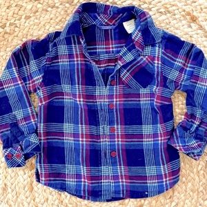 Kids LL Bean Flannel Button-Down Shirt